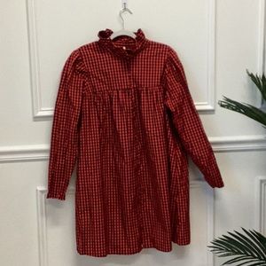 Buffalo Plaid Tunic Dress